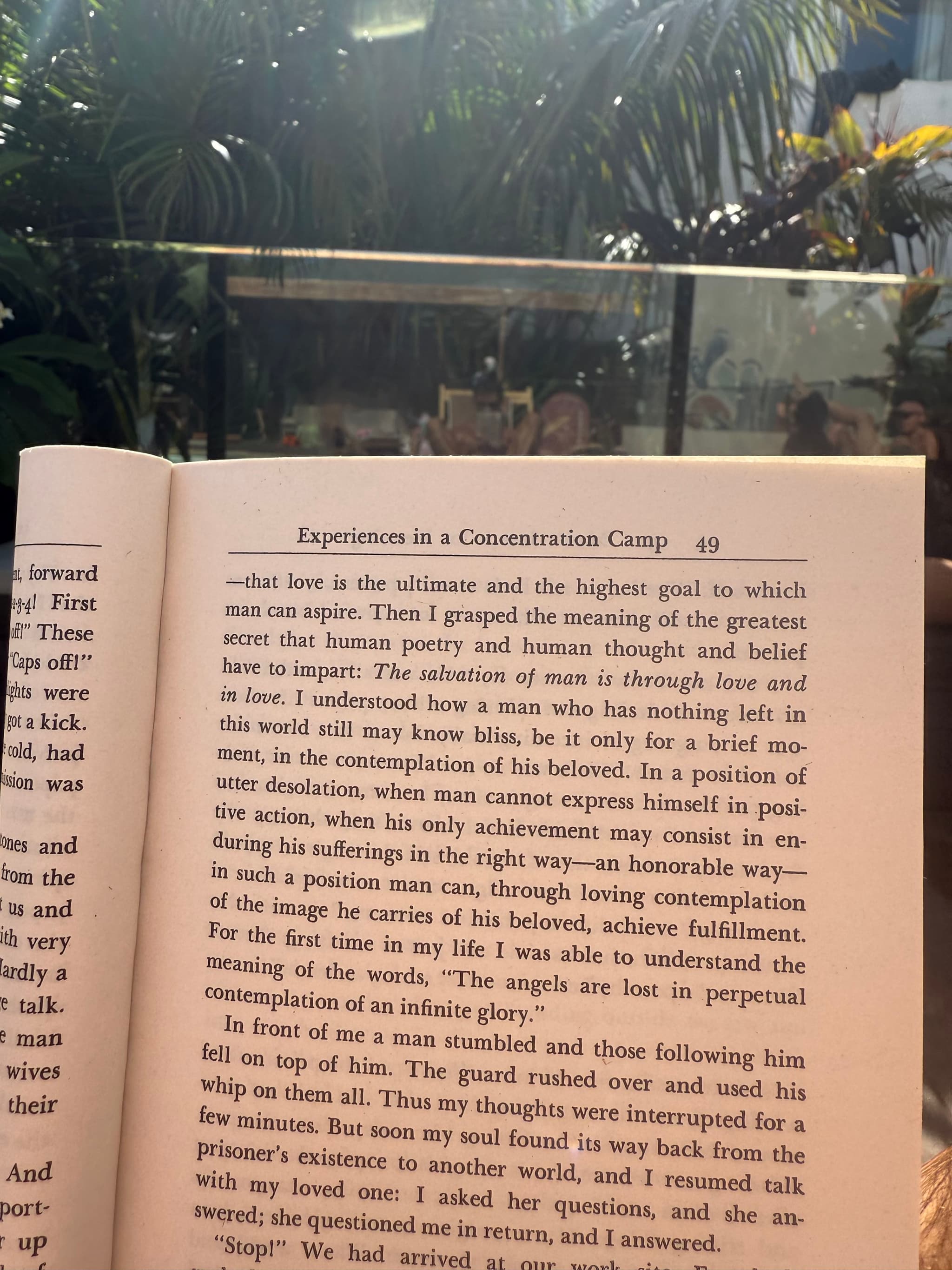 experiences in a concentration camp